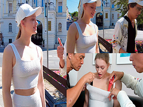 世界共通のBody Language　金髪ムッチリスポーツ女子をナンパでGET！フル勃起チ〇ポで女を狂わす生中出し気持ちいいSEX　サンプル画像02